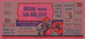 1953 San Jose State Spartans at Oregon Ducks